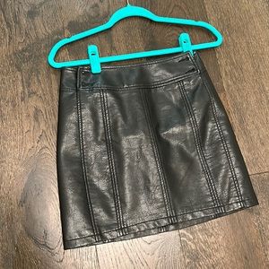 Free people vegan leather skirt